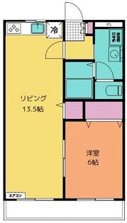 アムールハイツB【2階】の間取り