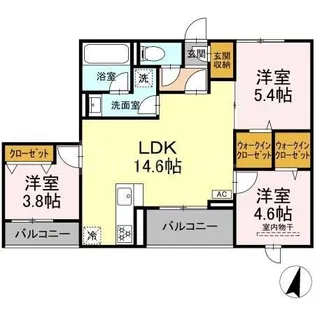Soleil Ichikawa【3階】の間取り