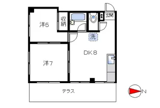 ベルフォーレ【1階】の間取り
