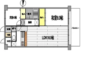 朝日プラザ柏木【9階】の間取り