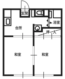 コーポあらかわ【1階】の間取り