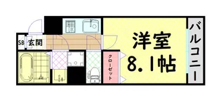 エイペックス松屋町ヴァンデュール【9階】の間取り