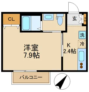 ヒューマンパレス南流山XI【2階】の間取り