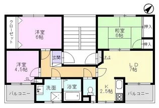 リプレイス手賀野【2階】の間取り