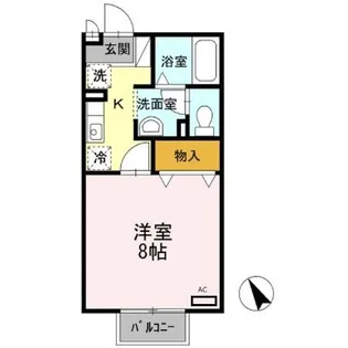 みいと寮 らん【2階】の間取り