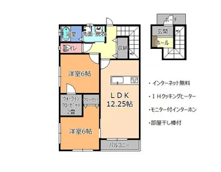 コーポ和B【2階】の間取り