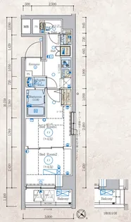 エステムコート新横浜グランデ【3階】の間取り