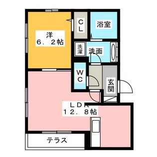 カーム元八事【1階】の間取り