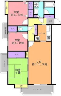 カスティーユ原町【1階】の間取り