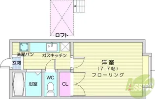 ホワイトキャッスル郡山ビレジB棟【2階】の間取り
