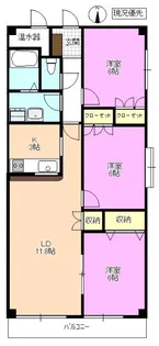 マンション渚【2階】の間取り