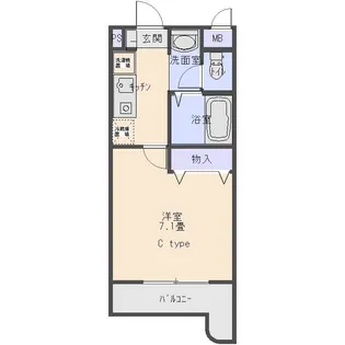 サイレンスWAKABA【4階】の間取り