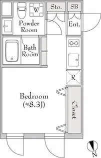 テラブリック南大井【1階】の間取り