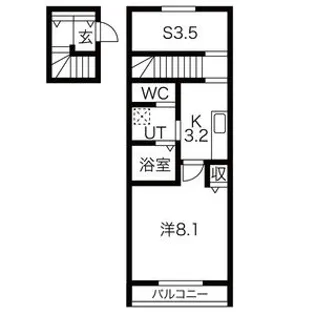 グランドゥールIII(C)【2階】の間取り