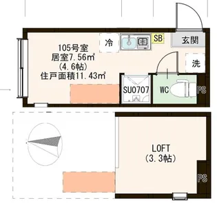 フェアリー東十条【1階】の間取り