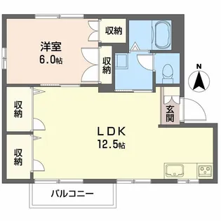 フレグランス瀬戸見B棟【2階】の間取り