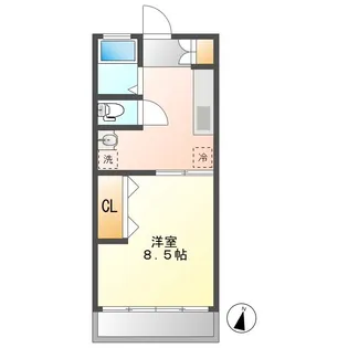 小川スカイハイツ【2階】の間取り