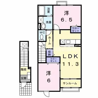 グラン・ソーレ I【2階】の間取り
