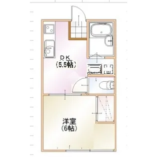 コーポ望月【1階】の間取り