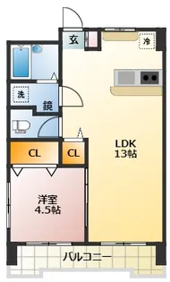 関根高島平コーポ【4階】の間取り