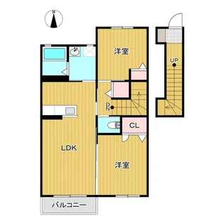 クラヴィエ桑野【2階】の間取り