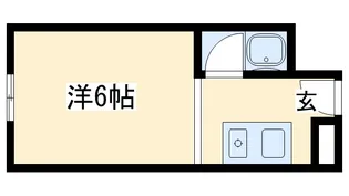 千鳥川ドミトリー【1階】の間取り