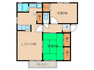 メルベーユ【2階】の間取り