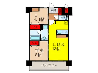 スプランディッド池田呉服町【4階】の間取り