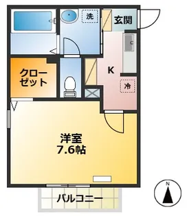 フルール A B C【1階】の間取り