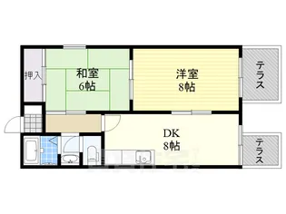 コーポ綿町【1階】の間取り
