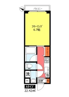 ボーテリジエール東雪谷【5階】の間取り