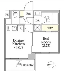 イプセ四谷テラス【2階】の間取り
