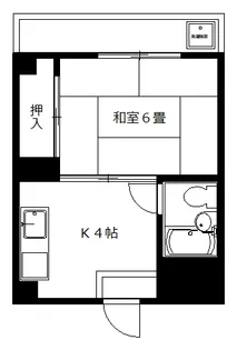 名和ハイツ【2階】の間取り