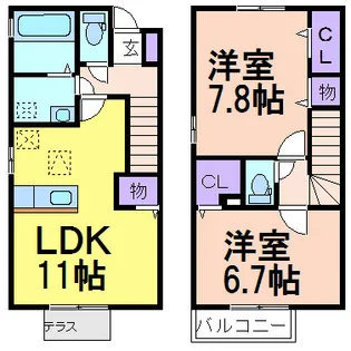 ロイヤルプラザ Cの間取り