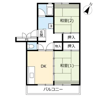 URサンヴァリエ平塚【5階】の間取り