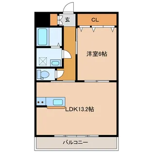 グランドガーデンリリーズ【2階】の間取り