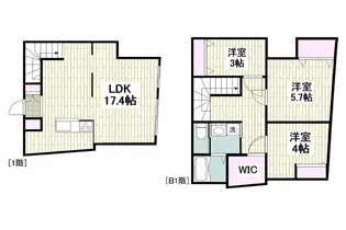 西小山レーベルの間取り