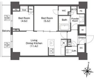 コンフォリア森下リバーサイド【10階】の間取り