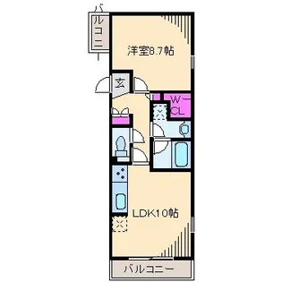 コートデュール【1階】の間取り