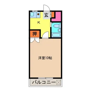 峰町ダイゴハイツA【1階】の間取り