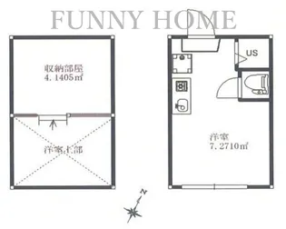 フェリスアンナ【1階】の間取り
