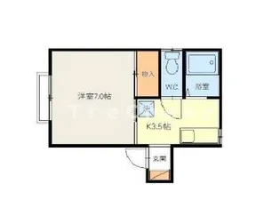 ドムスフルール【2階】の間取り