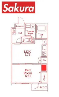 La Bella Vita II【2階】の間取り