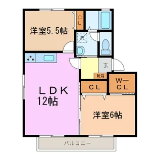 ハムレット94【2階】の間取り