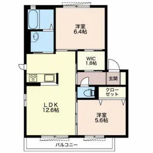 ベルフォーレ A【1階】の間取り