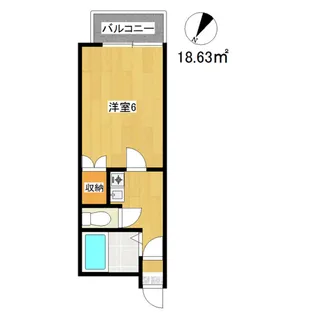 クリアサカイ壱番館【3階】の間取り