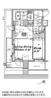 メイクスデザイン大森II【8階】の間取り