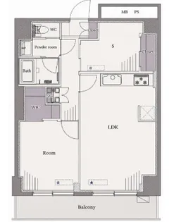 千石明穂ハイツ【3階】の間取り