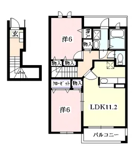 エスポワール【2階】の間取り
