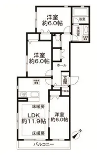 グランドゥール恵比寿【1階】の間取り